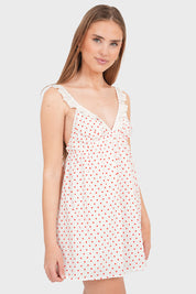 "Bambi" dress white & "Sweet peach" dress white bundle deal