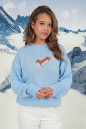 "Slope" genser lyseblå