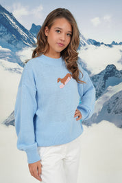 "Slope" genser lyseblå