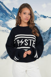 "Piste" genser marine