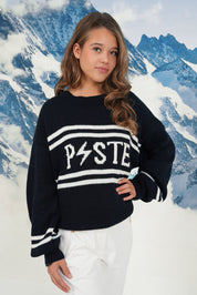 "Piste" genser marine