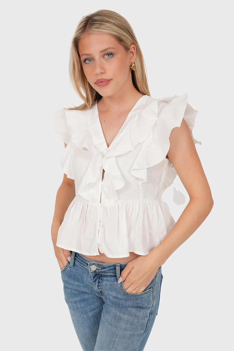 "Joa” blouse white