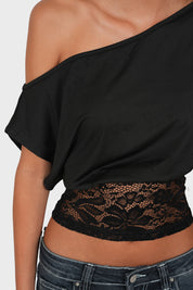 "Lara" top black