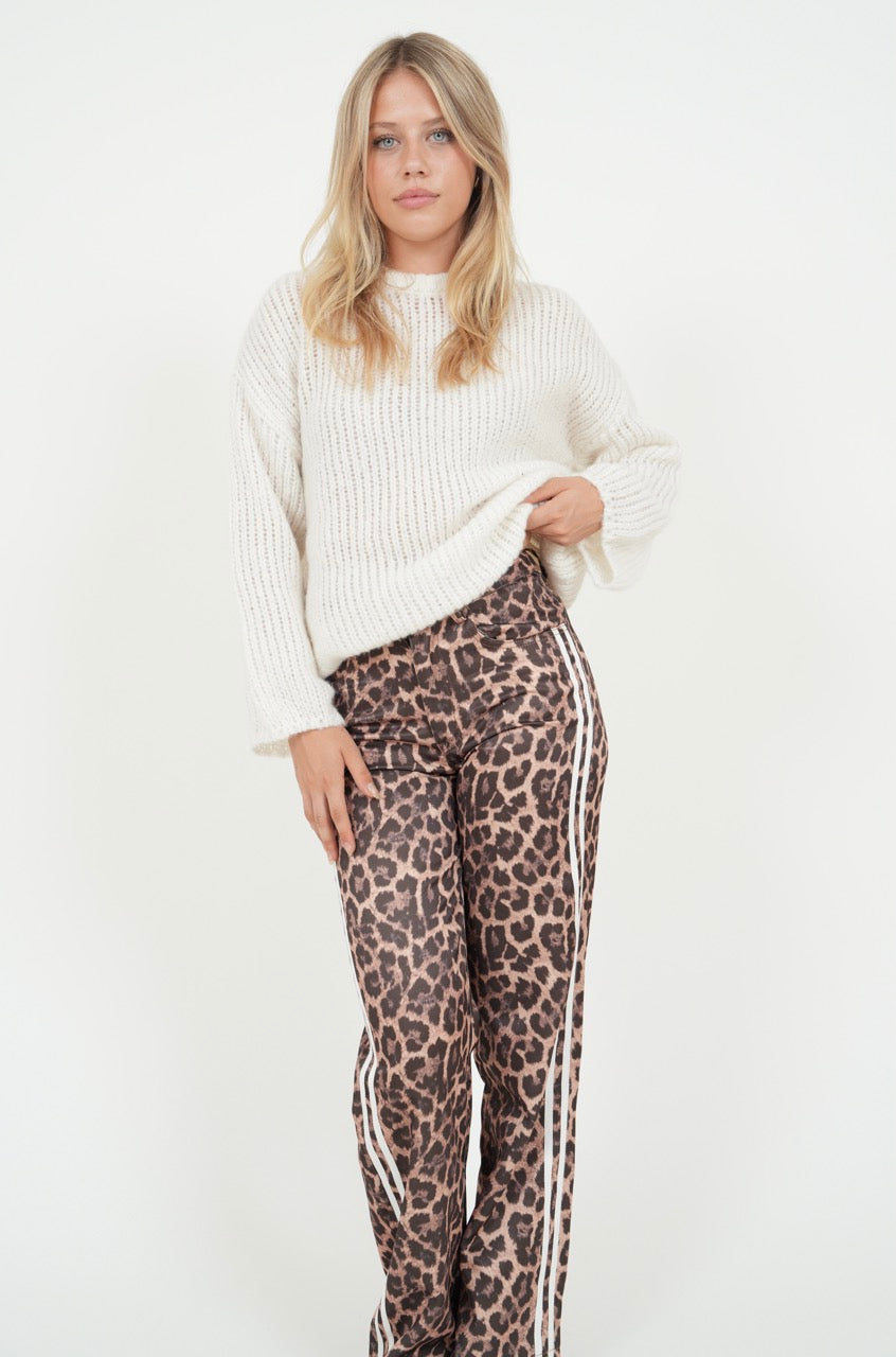 "Leopard" pants brown