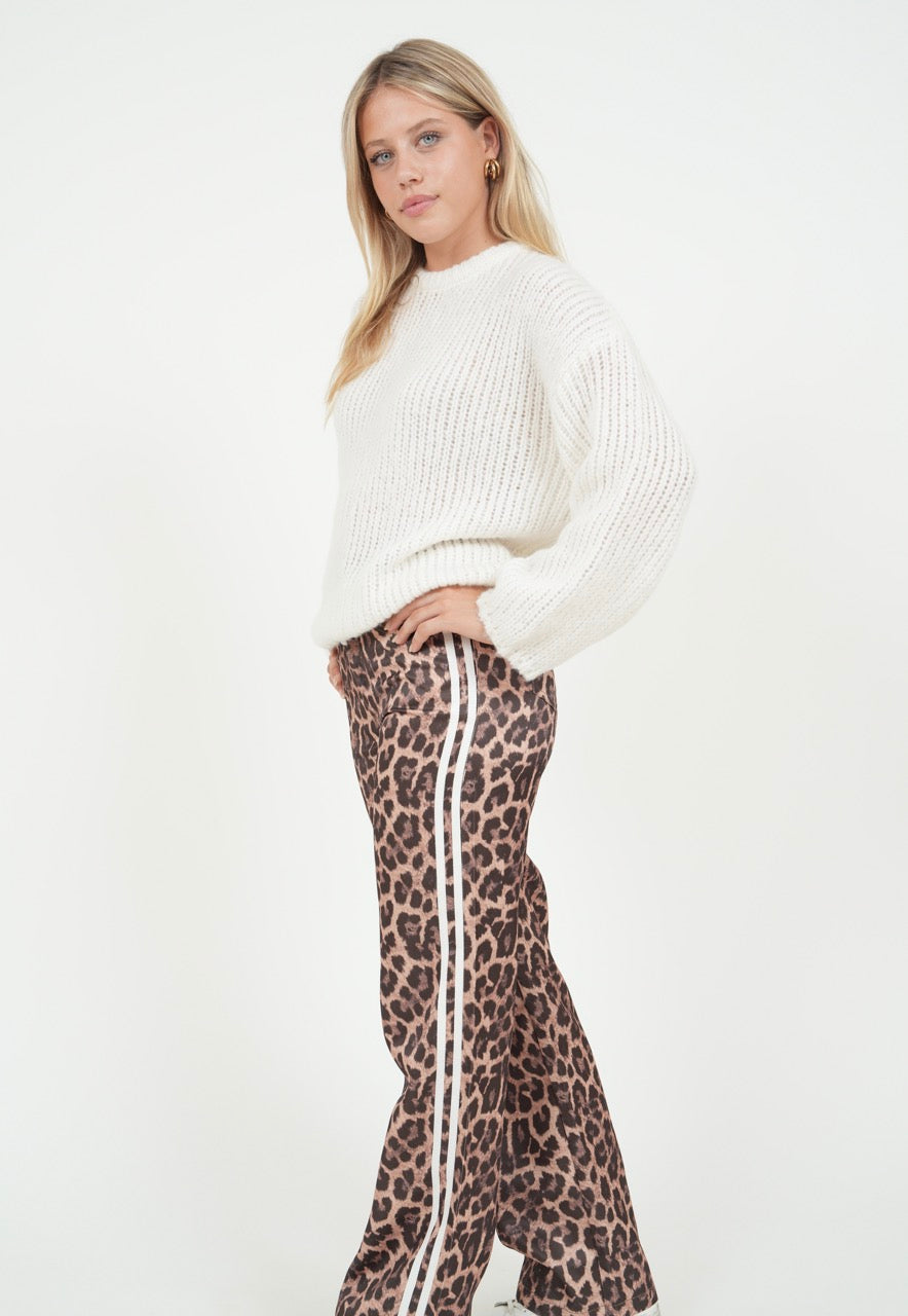 "Leopard" pants brown
