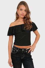 "Nora" top black