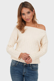 "Daphne" sweater white