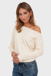"Daphne" sweater white