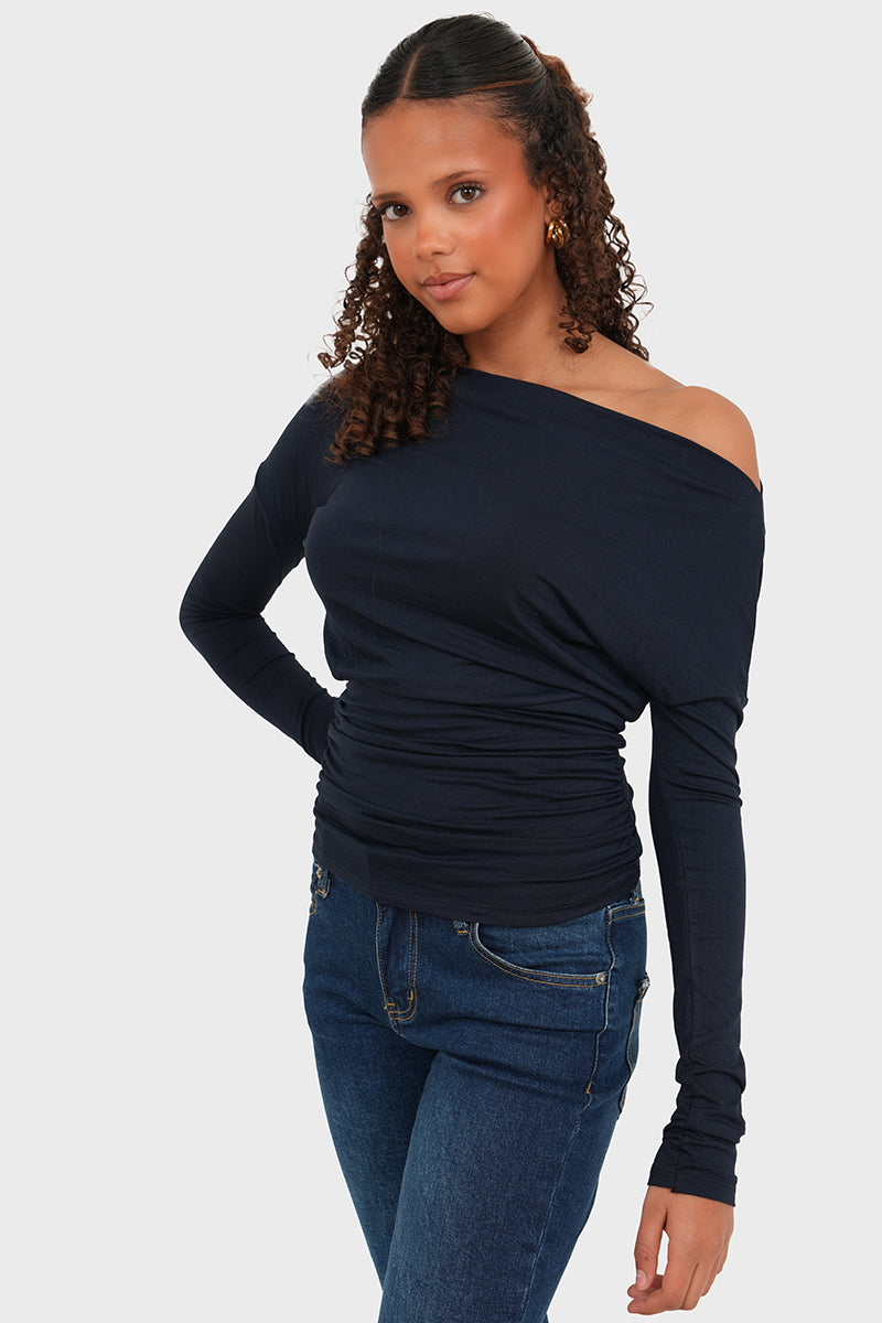 "Elodie" top navy