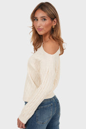 "Daphne" sweater white