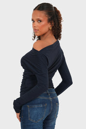 "Elodie" top navy