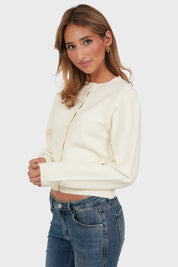 "Amelia" cardigan white