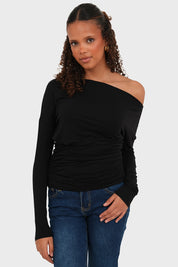 "Elodie" top black
