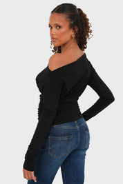 "Elodie" top black