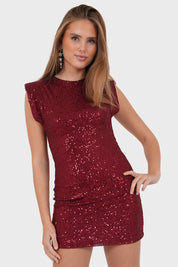 "Miami" dress bordeaux