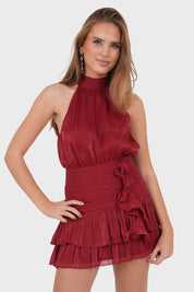"Lumi" dress bordeaux (PRE ORDER)