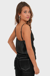 "Jolie" top black