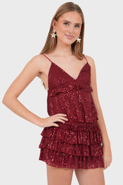 "Spark" skirt bordeaux