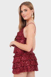 "Shiny" top bordeaux