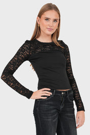 "Elise" black top