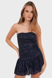 "Sparkly" dress navy