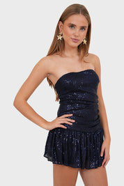 "Sparkly" dress navy