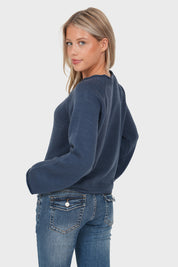 “Swan” sweater navy