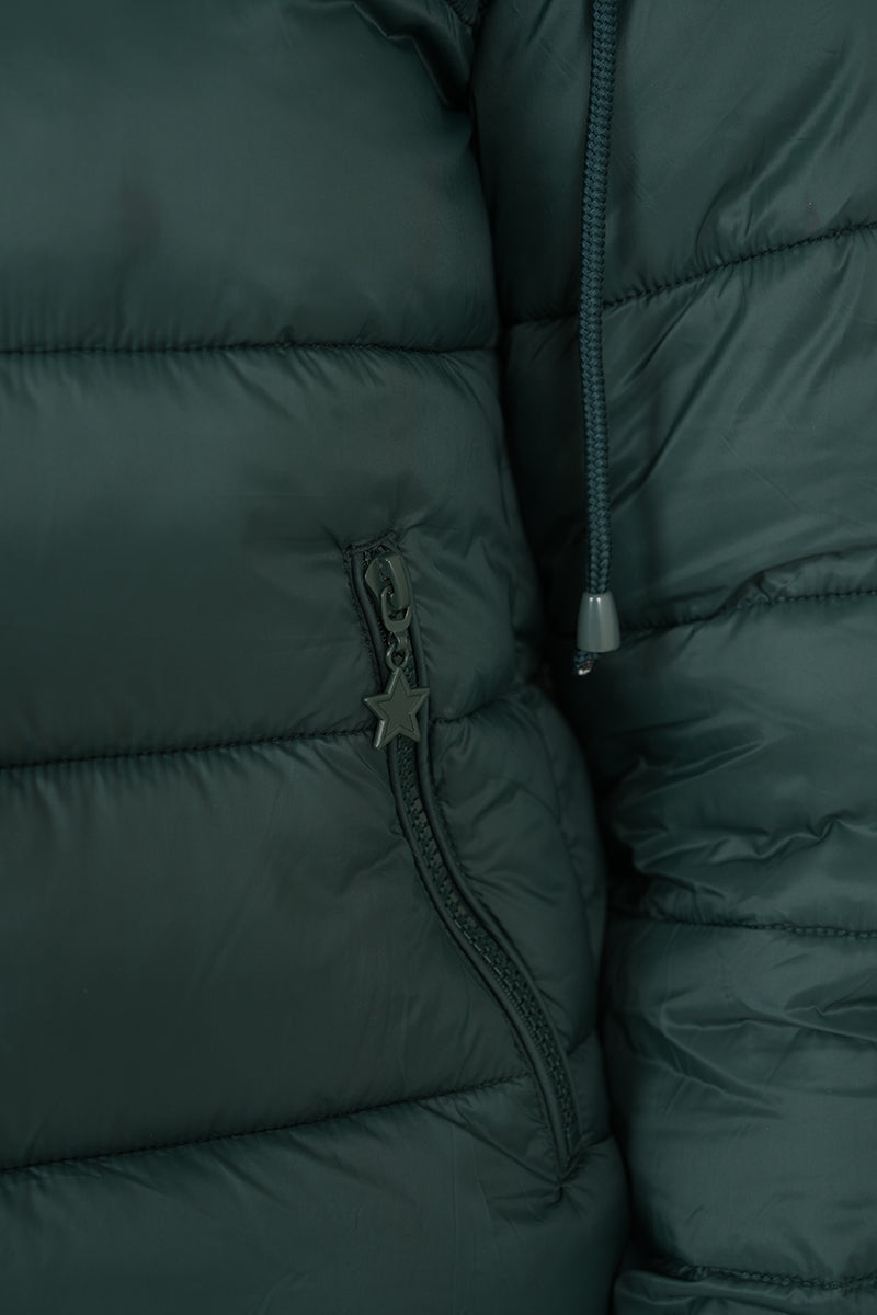 "Classic" puffer dark green