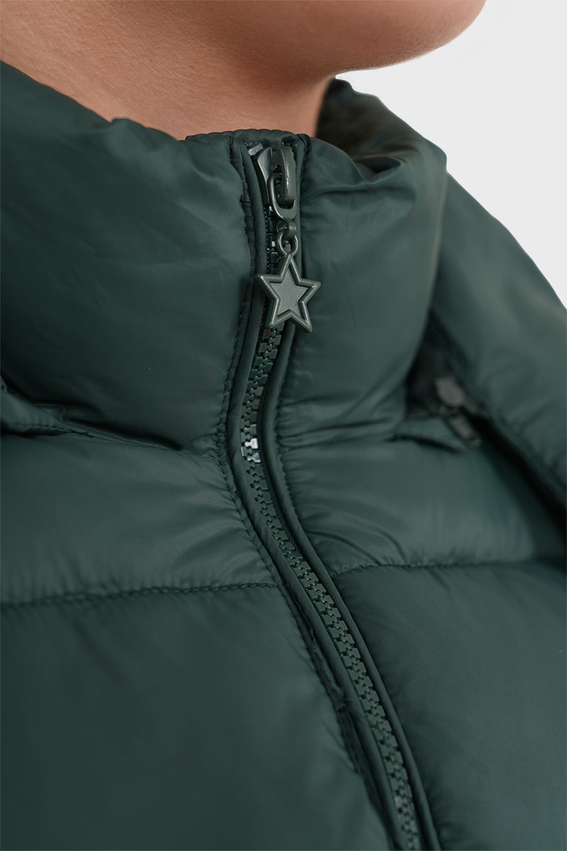 "Classic" puffer dark green