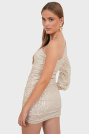 "Cosmo" dress champagne