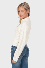 "Saga" cardigan white