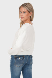 "Fisk” sweater white