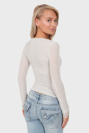"Esme” top grey