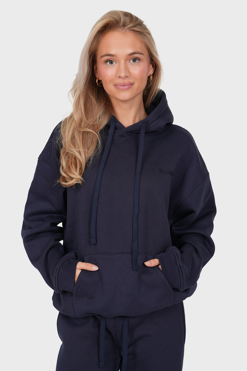 "MMT" hoodie navy