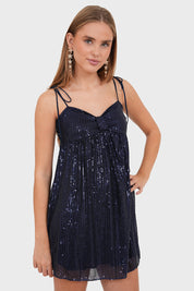 "Dazzle" dress navy