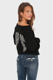 “Angel” sweater black