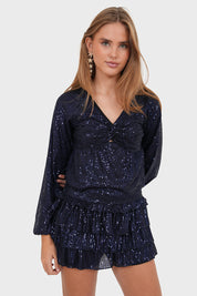 "Roxy" top navy