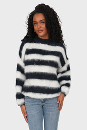 “Annabelle” sweater striped navy