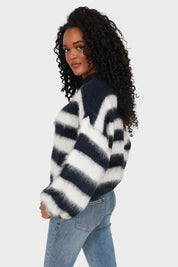 “Annabelle” sweater striped navy