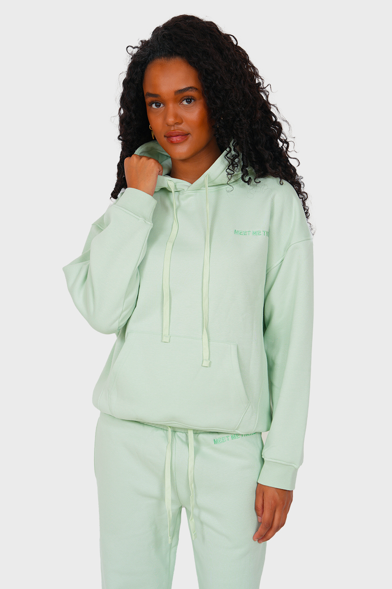 "MMT” hoodie mint