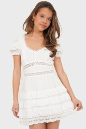 "Lila" dress white
