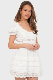 "Lila" dress white