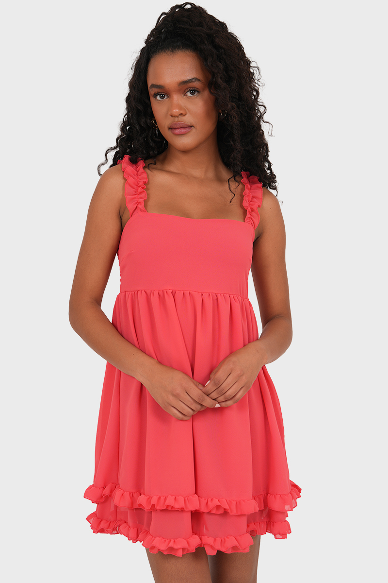 "Maisie" dress coral