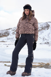 "Starry" ski pants leopard tall