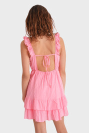 "Corfu" dress bright pink