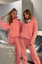 "MMT" sudadera con capucha coral
