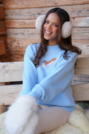 "Slope" genser lyseblå