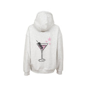 "Cocktail" hoodie grey