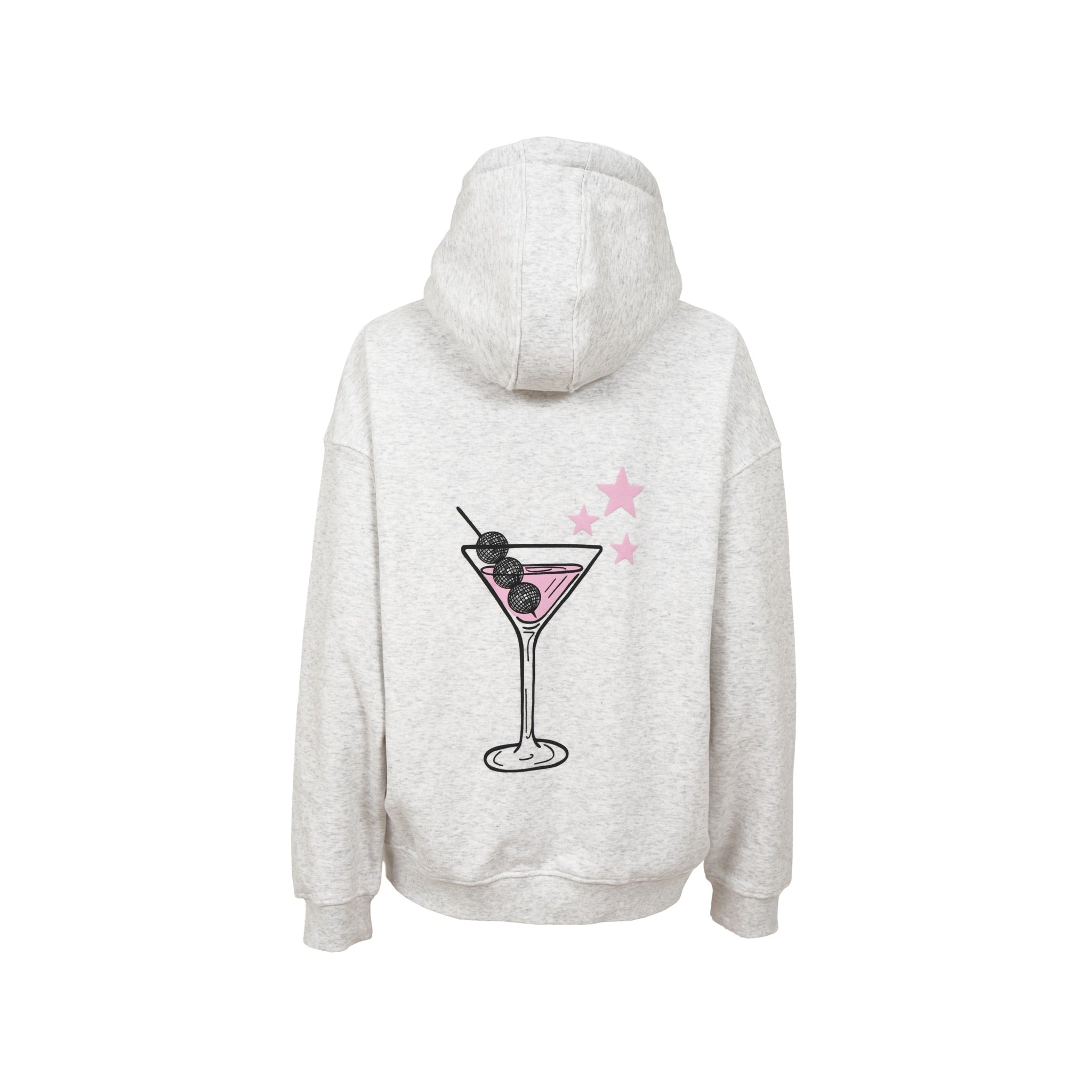 "Cocktail" hoodie grey