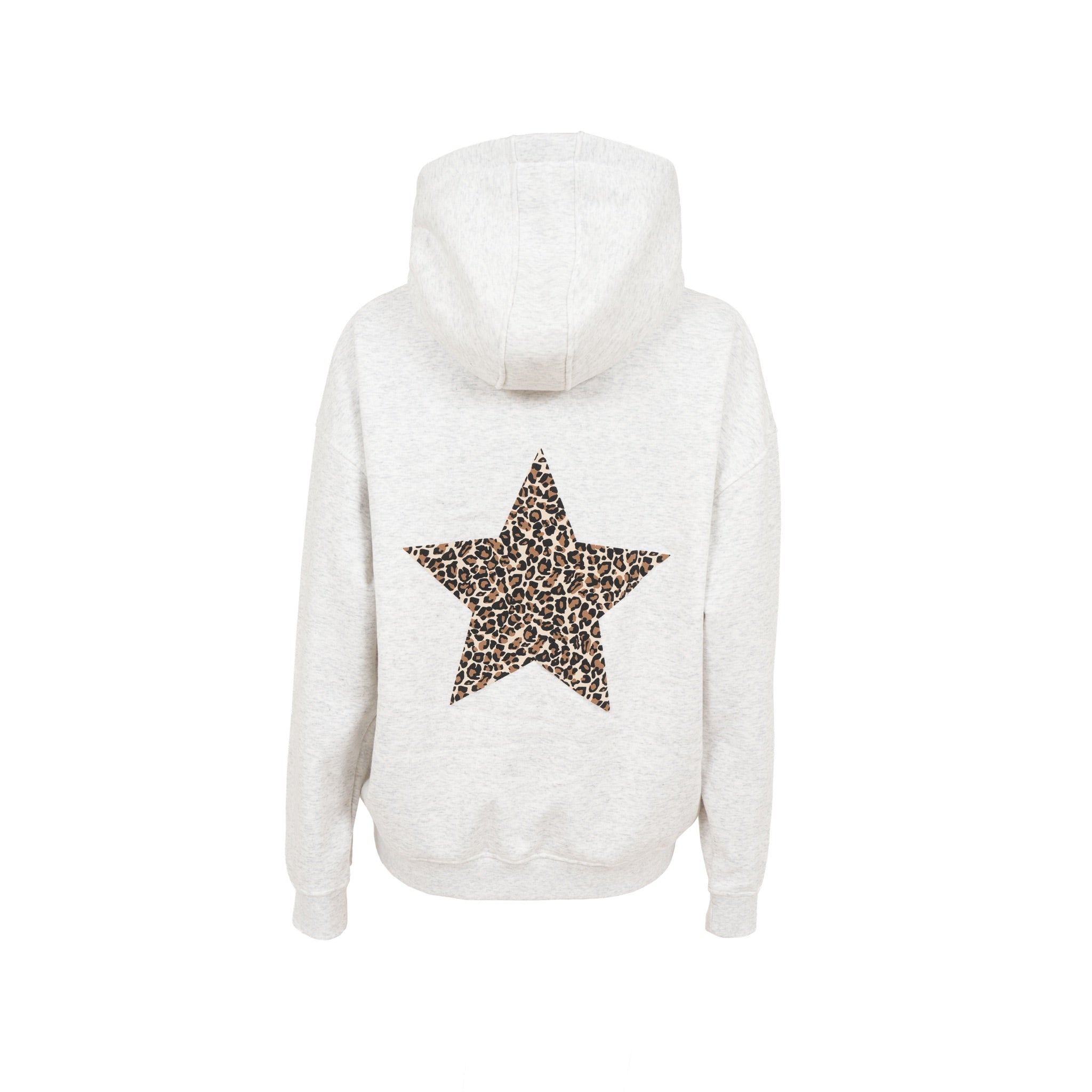 "Relaxed leopard" hoodie grey